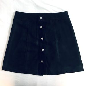A-line black skirt